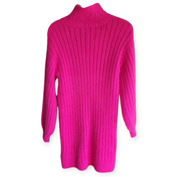 Anthropologie Pink Turtleneck Sweaterdress XXS NWT - Picture 5 of 12